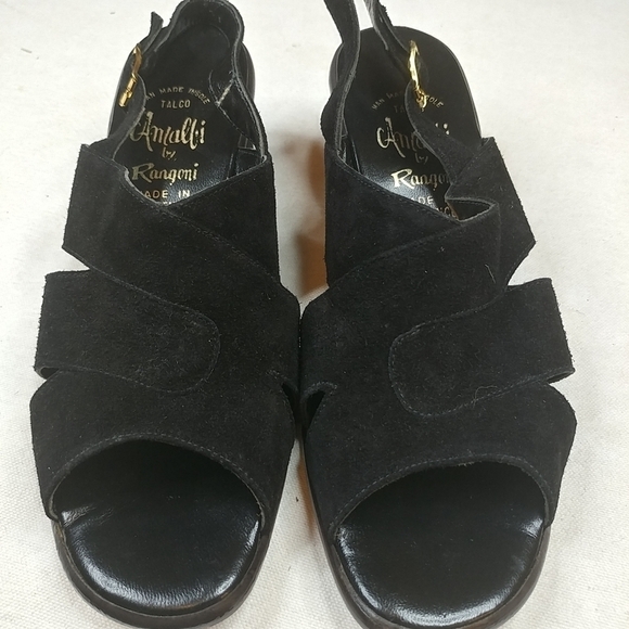 Amalfi By Rangoni Size 8 N Black Suede Blo… - Picture 8 of 8